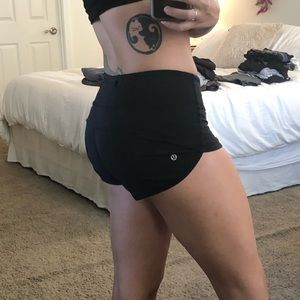 Black Lululemon Running Shorts